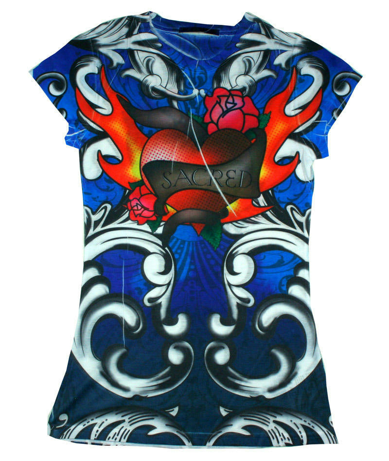 Girls Sacred Heart Juniors Sublimation Fashion Shirt Size Medium