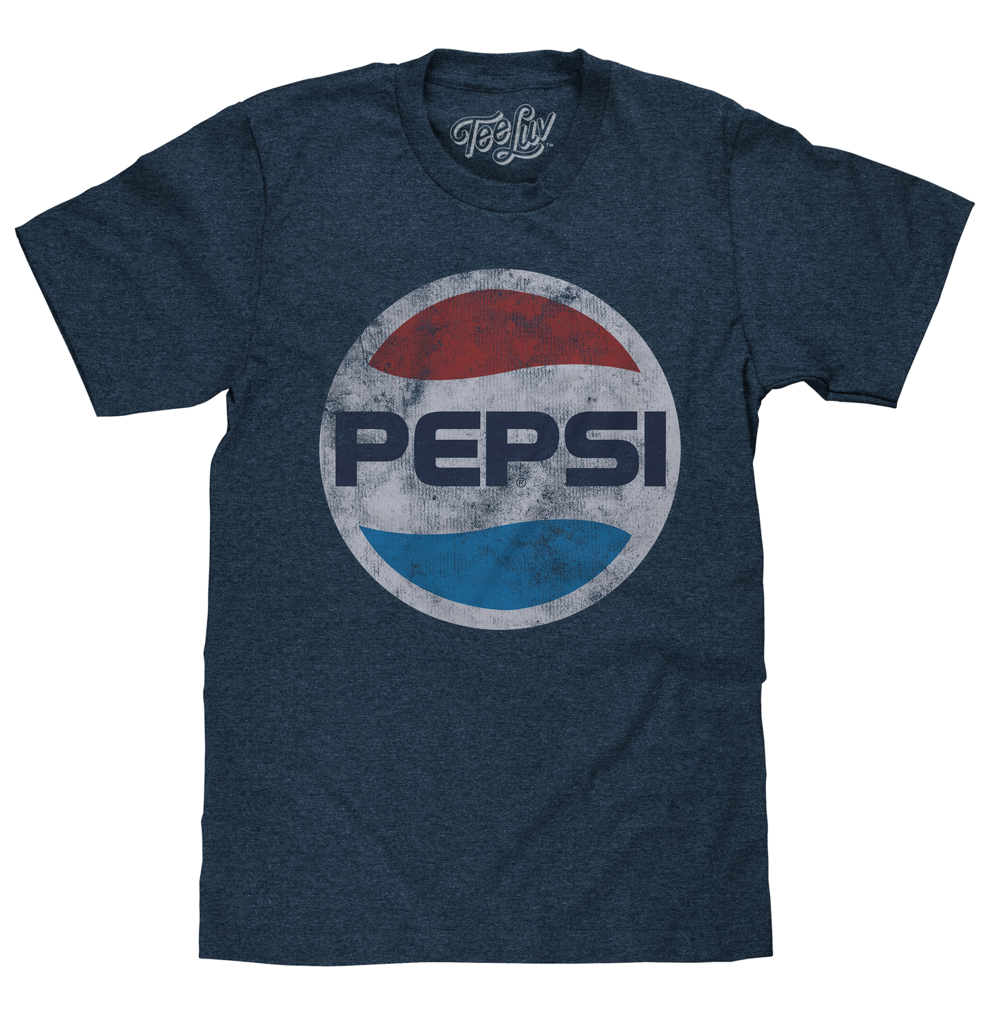 Pepsi Classic Logo Mens T Shirt Navy Blue