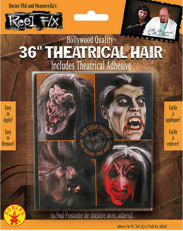 Reel F/X 36'' Black Theatrical Crepe Hair
