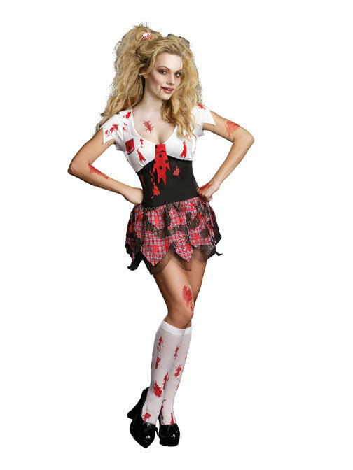 Dreamgirl High School Schoolghoul Sexy Schoolgirl Zombie Adult Costume Medium