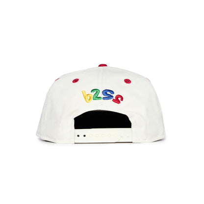 Chicago Bulls NBA Snapback Hat White Red