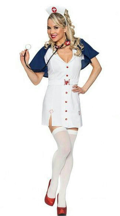 Delicious Women's Sexy Red Cross Cutie Nurse Costume XS/SM
