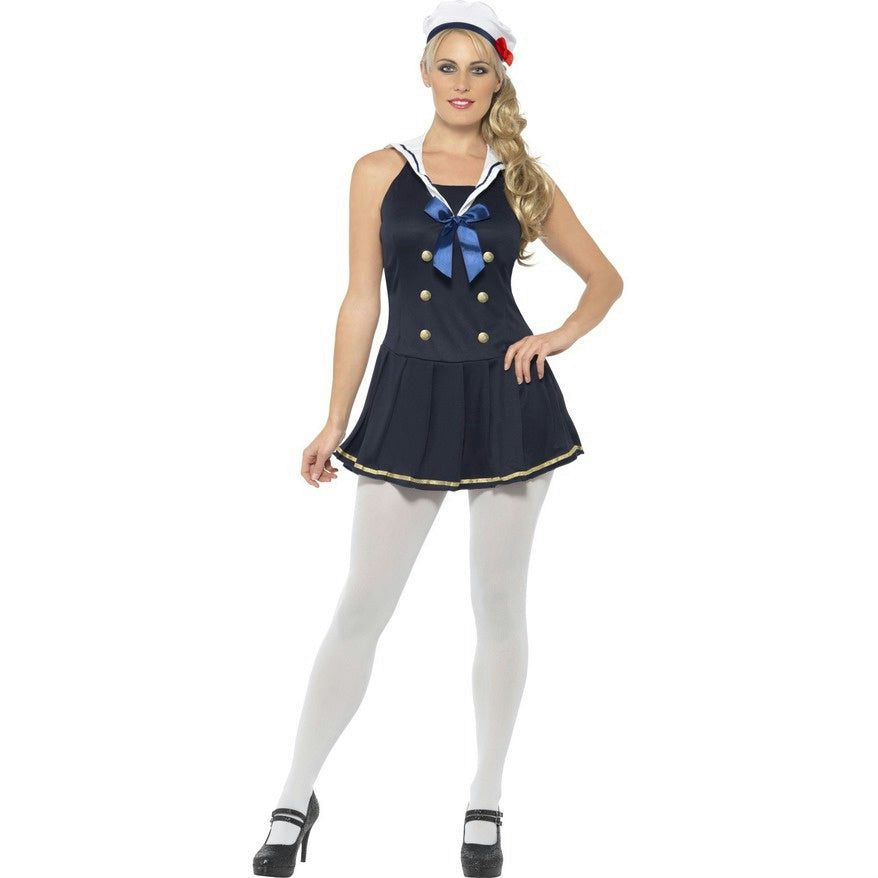 Sailor Girl Sexy Navy Blue Adult Costume Size Small