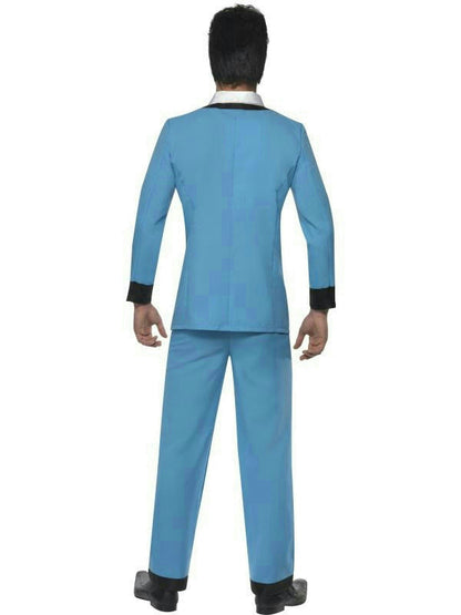 Smiffy's Teddy Boy Adult 50's Blue Suit Costume Size Medium