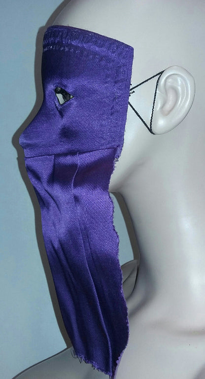 Purple Curtain Domino Eye Mask