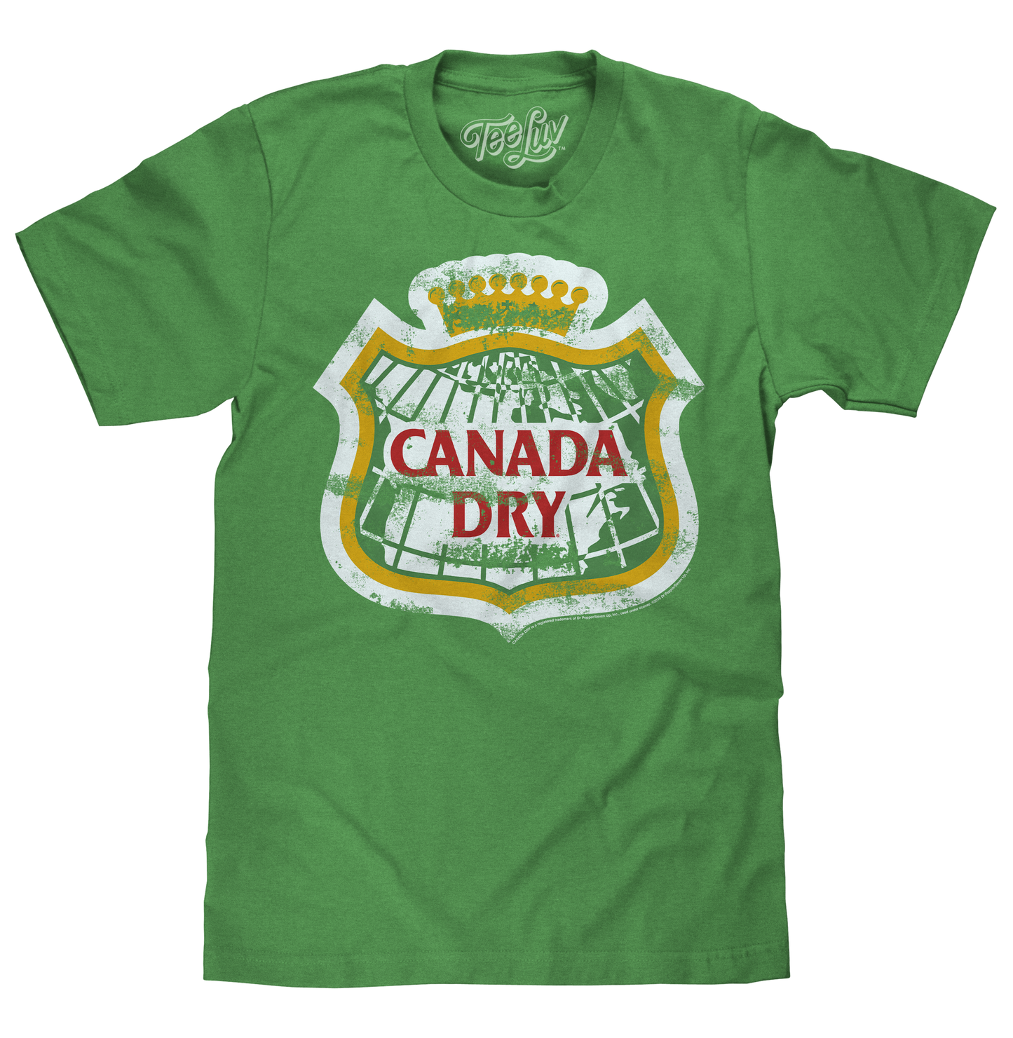 Canada Dry Distressed Logo Mens T Shirt Green