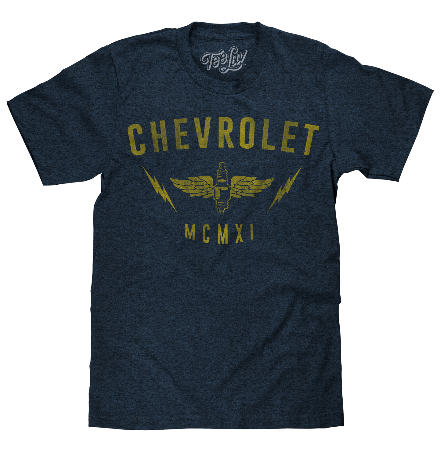 Chevrolet MCMXI Mens T Shirt Navy Blue