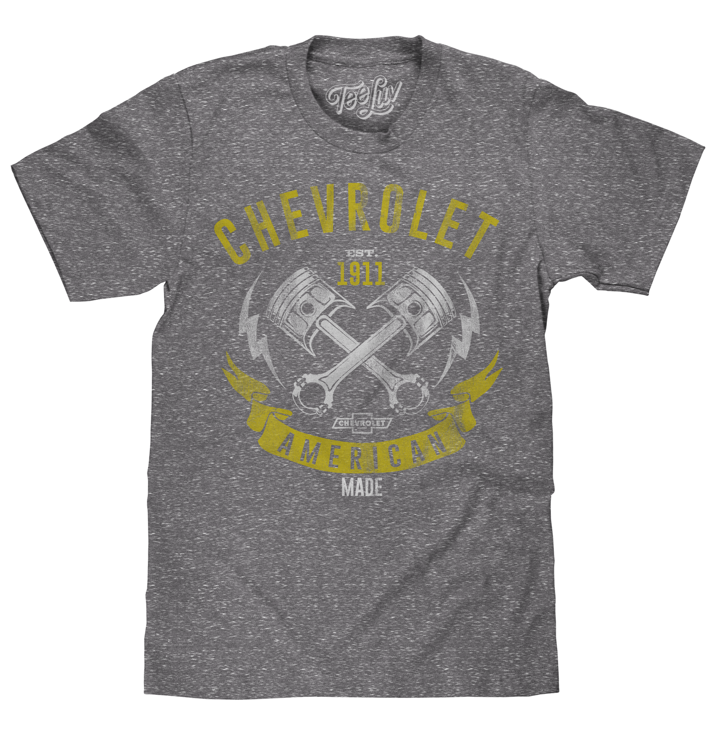 Chevrolet American Made Mens T Shirt Gray