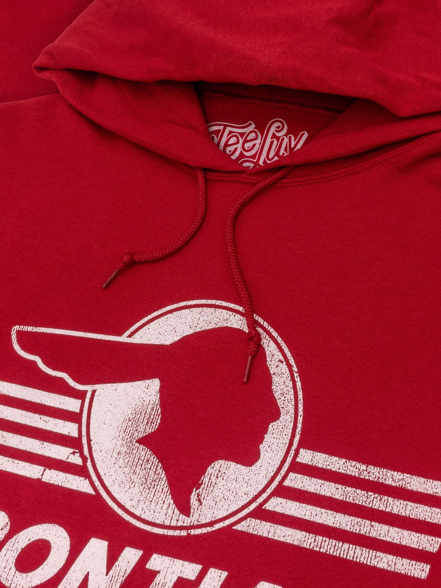Pontiac Logo Hooded Sweatshirt Hoodie Red