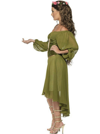 Tales of Old England Fair Maiden Sexy Dress and Flower Halo Costume Large 14-16
