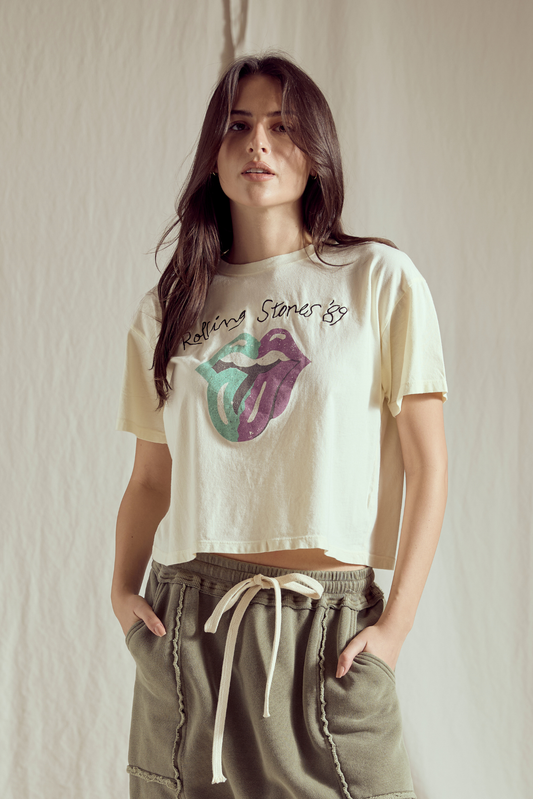 Rolling Stones One Hit Top Womens T Shirt White