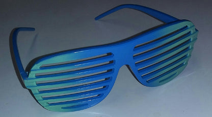 Green to Blue Ombre Two Tone Aviator Blinds Shutter Shades Glasses