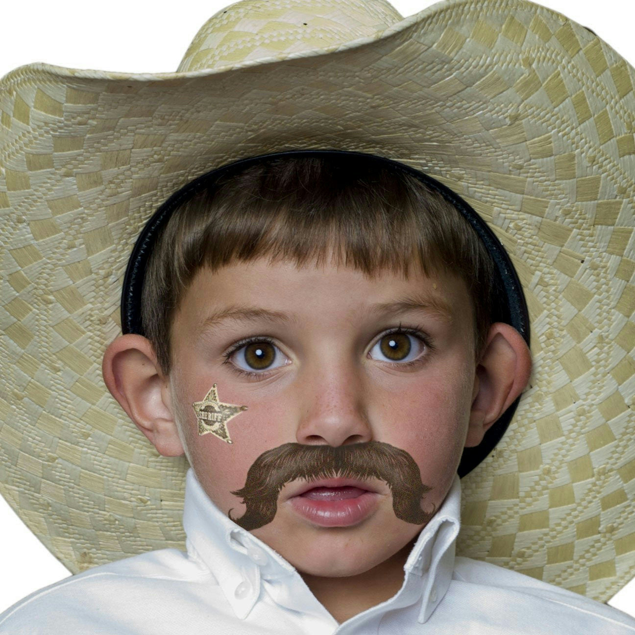 StacheTATS The Outlaw Mustache Temporary Facial Tattoos Assortment