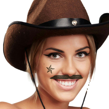 StacheTATS The Outlaw Mustache Temporary Facial Tattoos Assortment