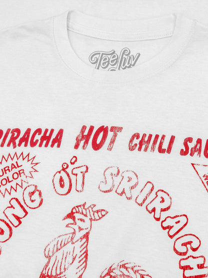Sriracha Label Mens T Shirt White