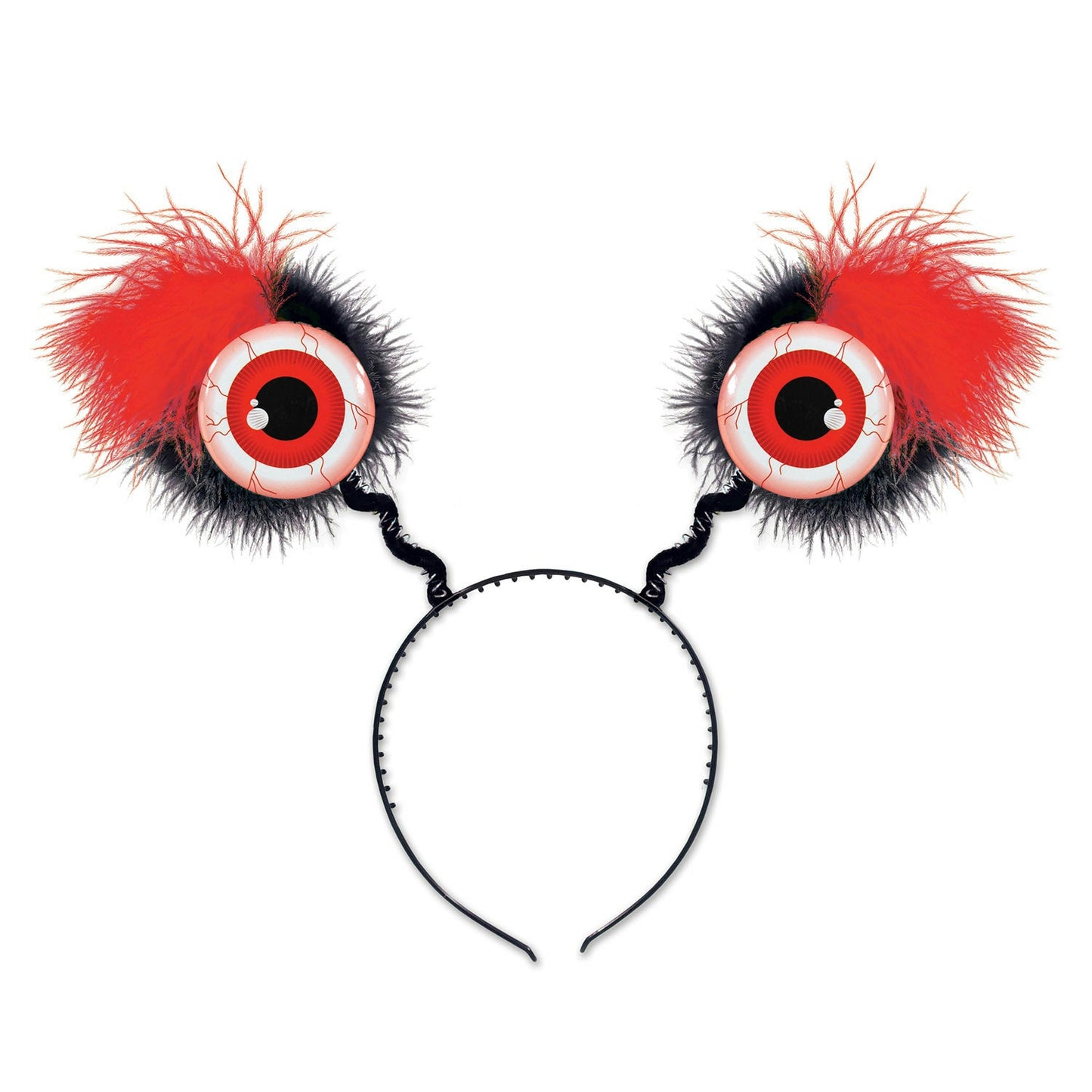 Furry Red Eyeball Boppers Headband