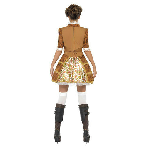 Smiffy's Women's Fever Sexy Steampunk Pirate Adult Costume Size Small 6-8