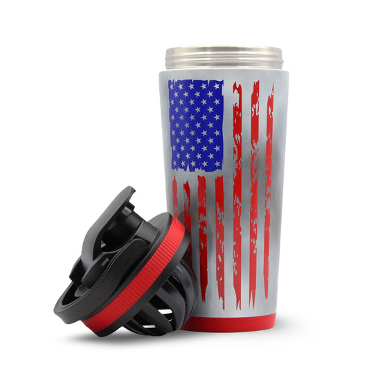26oz Ice Shaker Cup - 4D American Flag