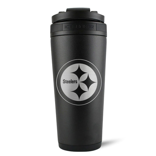 Officially Licensed Pittsburgh Steelers 26oz Ice Shaker Cup Officially Licensed - Black