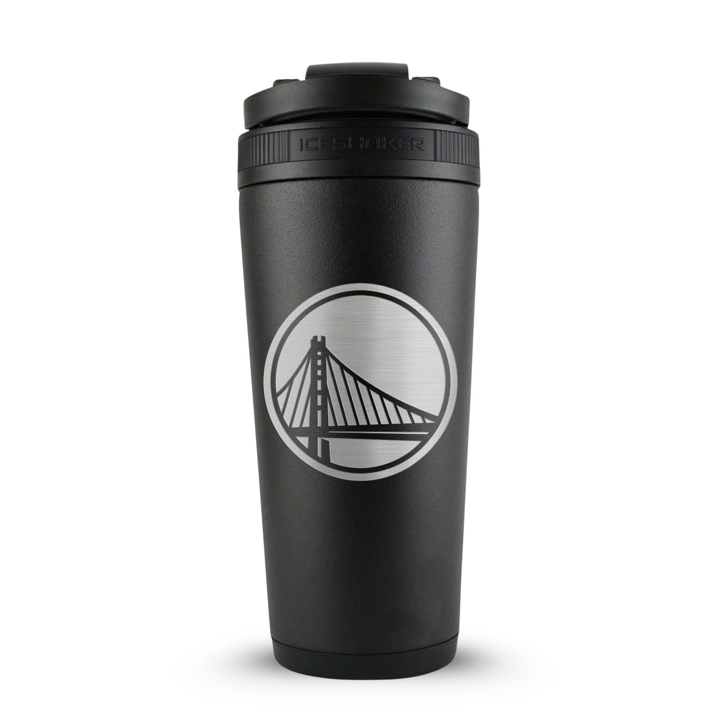 Officially Licensed Golden State Warriors 26oz Ice Shaker Cup Officially Licensed - Black
