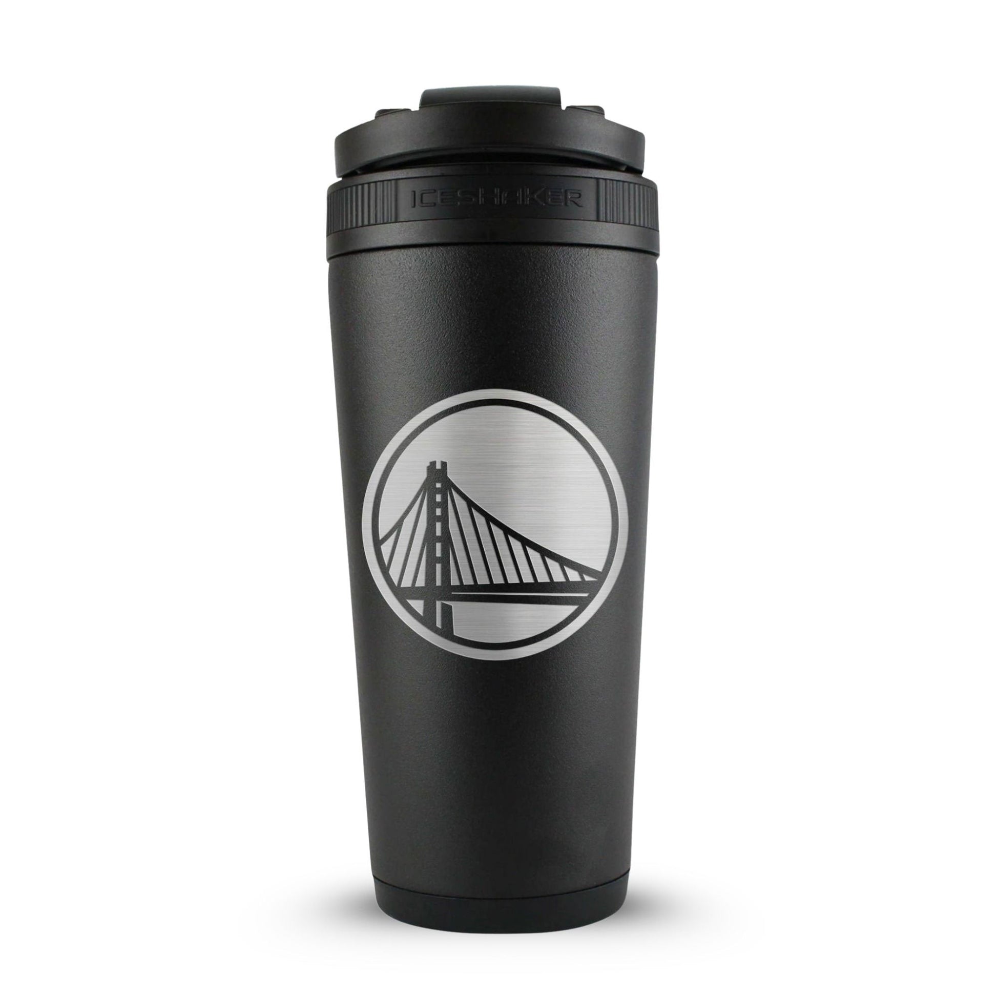Officially Licensed Golden State Warriors 26oz Ice Shaker Cup Officially Licensed - Black