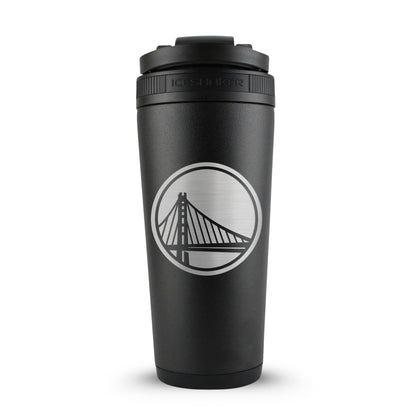 Officially Licensed Golden State Warriors 26oz Ice Shaker Cup Officially Licensed - Black
