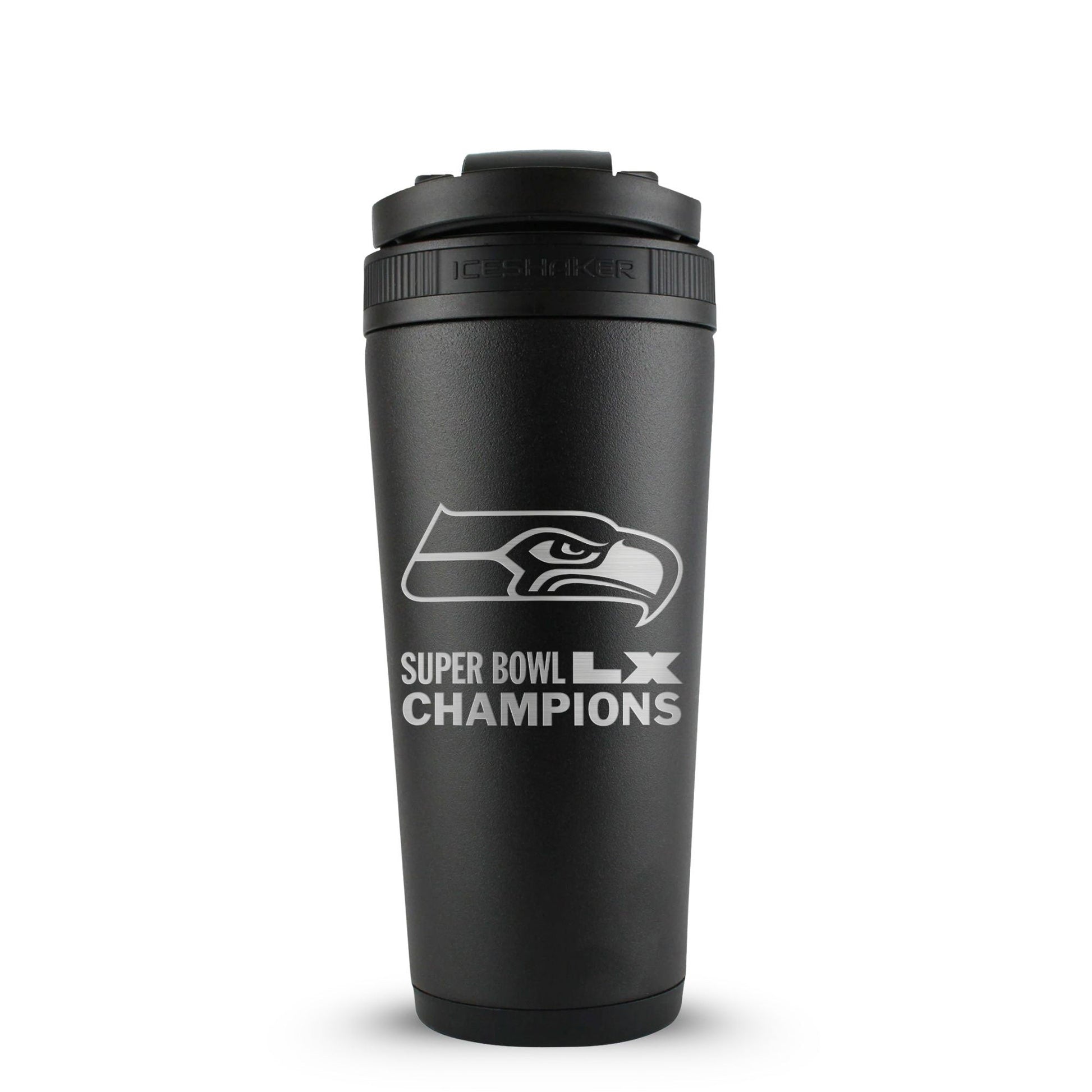 Seattle Seahawks Superbowl LX Champions 26oz Ice Shaker Cup Officially Licensed