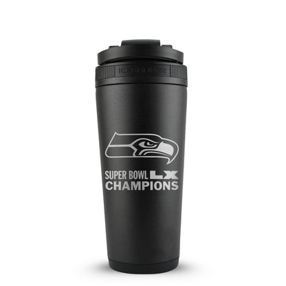 Seattle Seahawks Superbowl LX Champions 26oz Ice Shaker Cup Officially Licensed