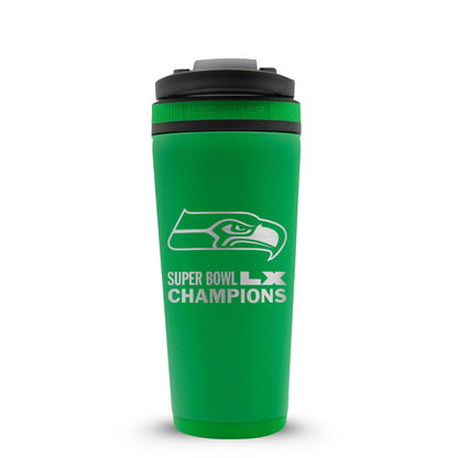 Seattle Seahawks Superbowl LX Champions 26oz Ice Shaker Cup Officially Licensed