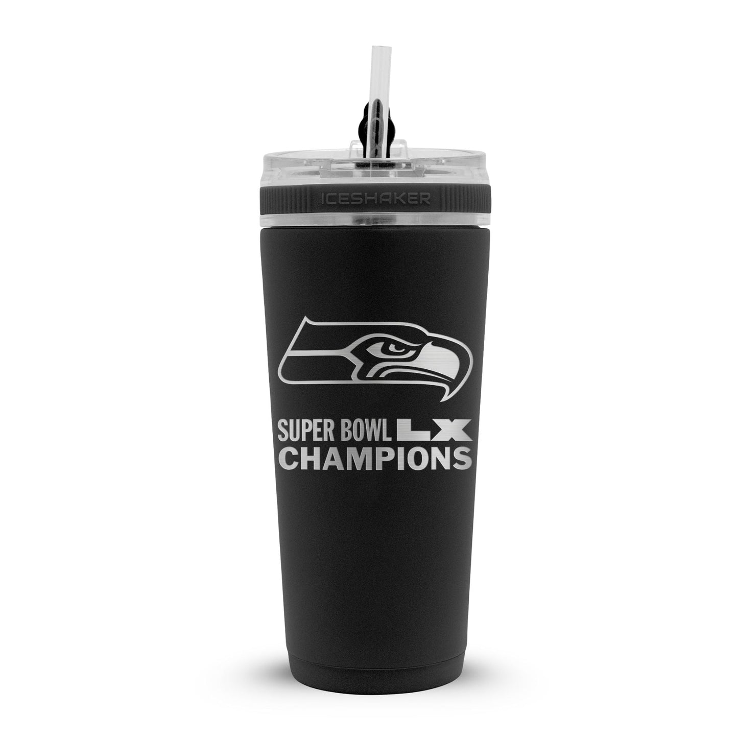 Seattle Seahawks Superbowl LX Champions 26oz Flex Bottle Officially Licensed