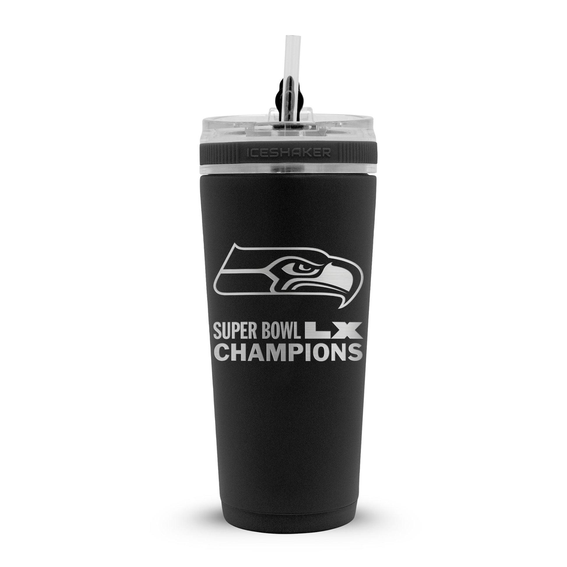 Seattle Seahawks Superbowl LX Champions 26oz Flex Bottle Officially Licensed