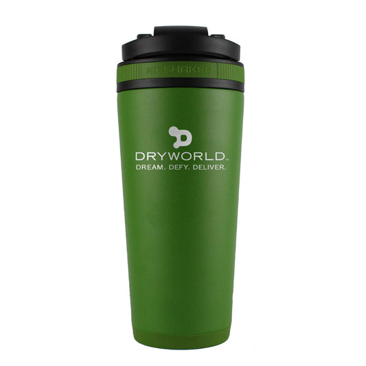 Custom Dryworld 26oz Ice Shaker Cup Officially Licensed - Green