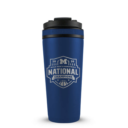 Michigan Wolverines 2026 NCAA Men's Basketball Champions 26oz Ice Shaker Cup Officially Licensed