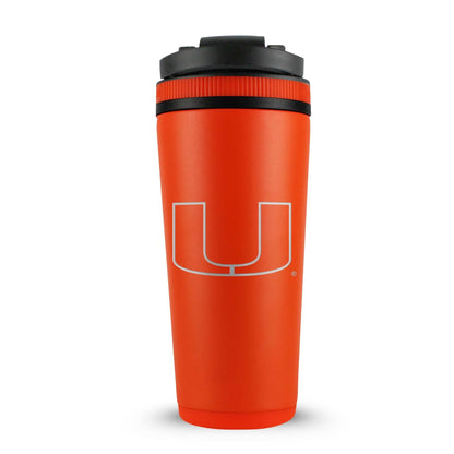 University of Miami 26oz Ice Shaker Cup Officially Licensed