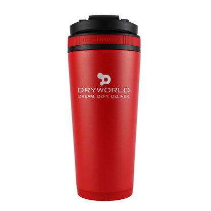 Custom Dryworld 26oz Ice Shaker Cup Officially Licensed - Red