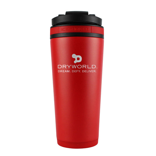 Custom Dryworld 26oz Ice Shaker Cup Officially Licensed - Red