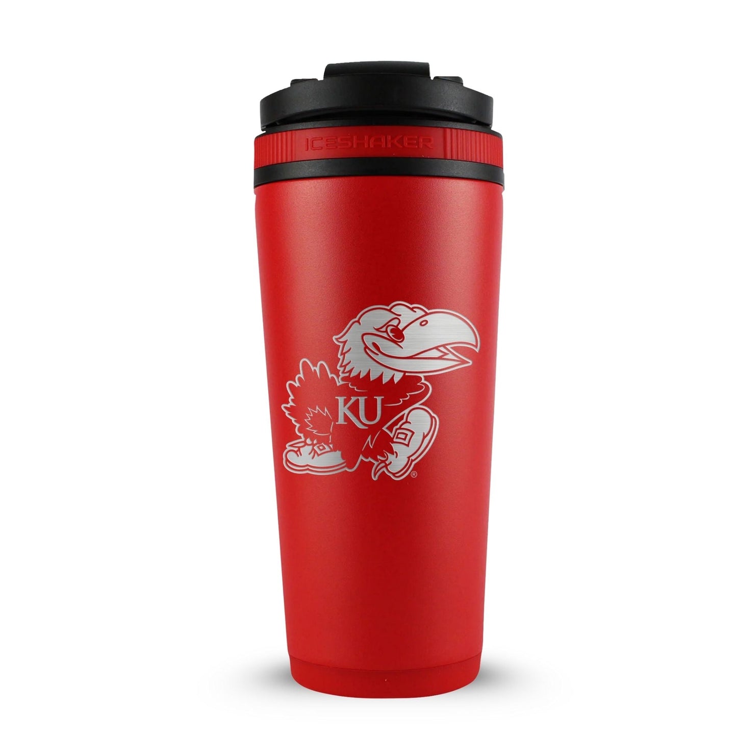 University of Kansas 26oz Ice Shaker Cup Officially Licensed
