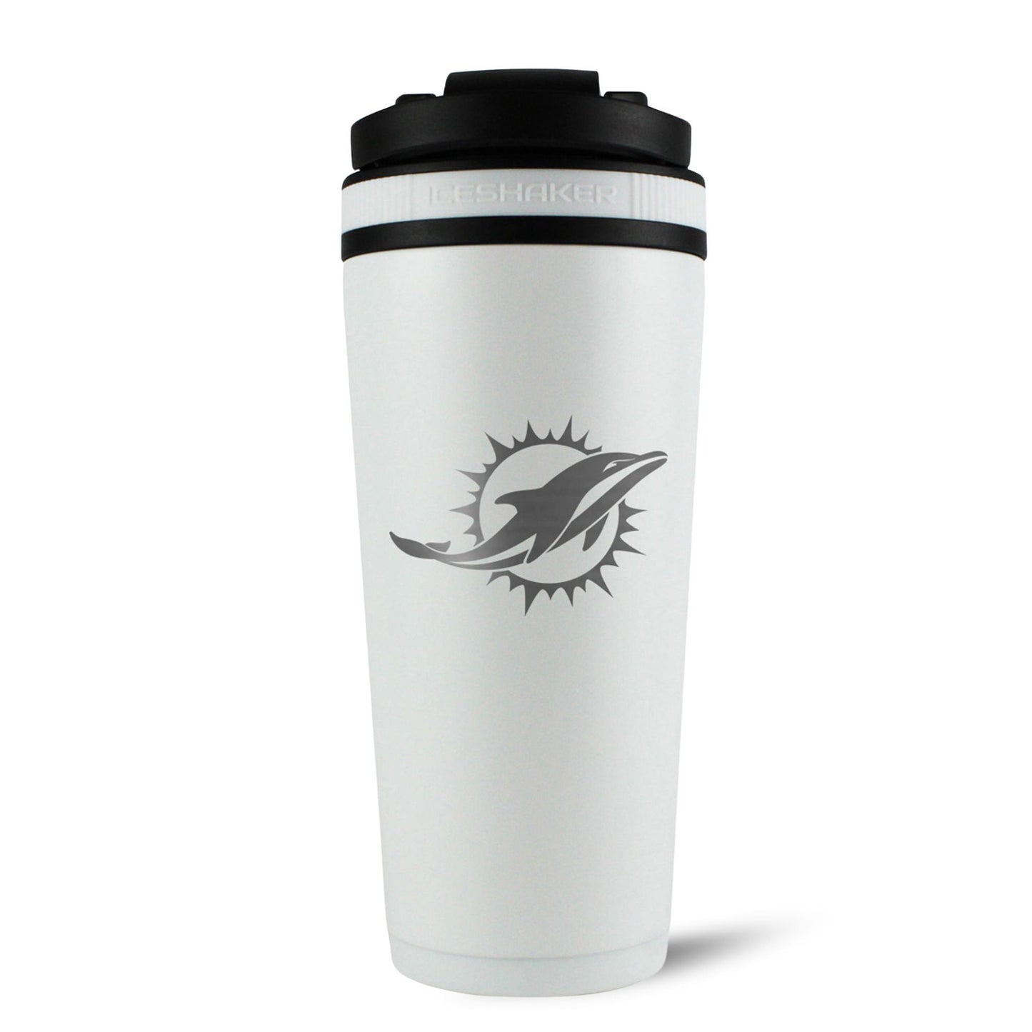 Officially Licensed Miami Dolphins 26oz Ice Shaker Cup Officially Licensed