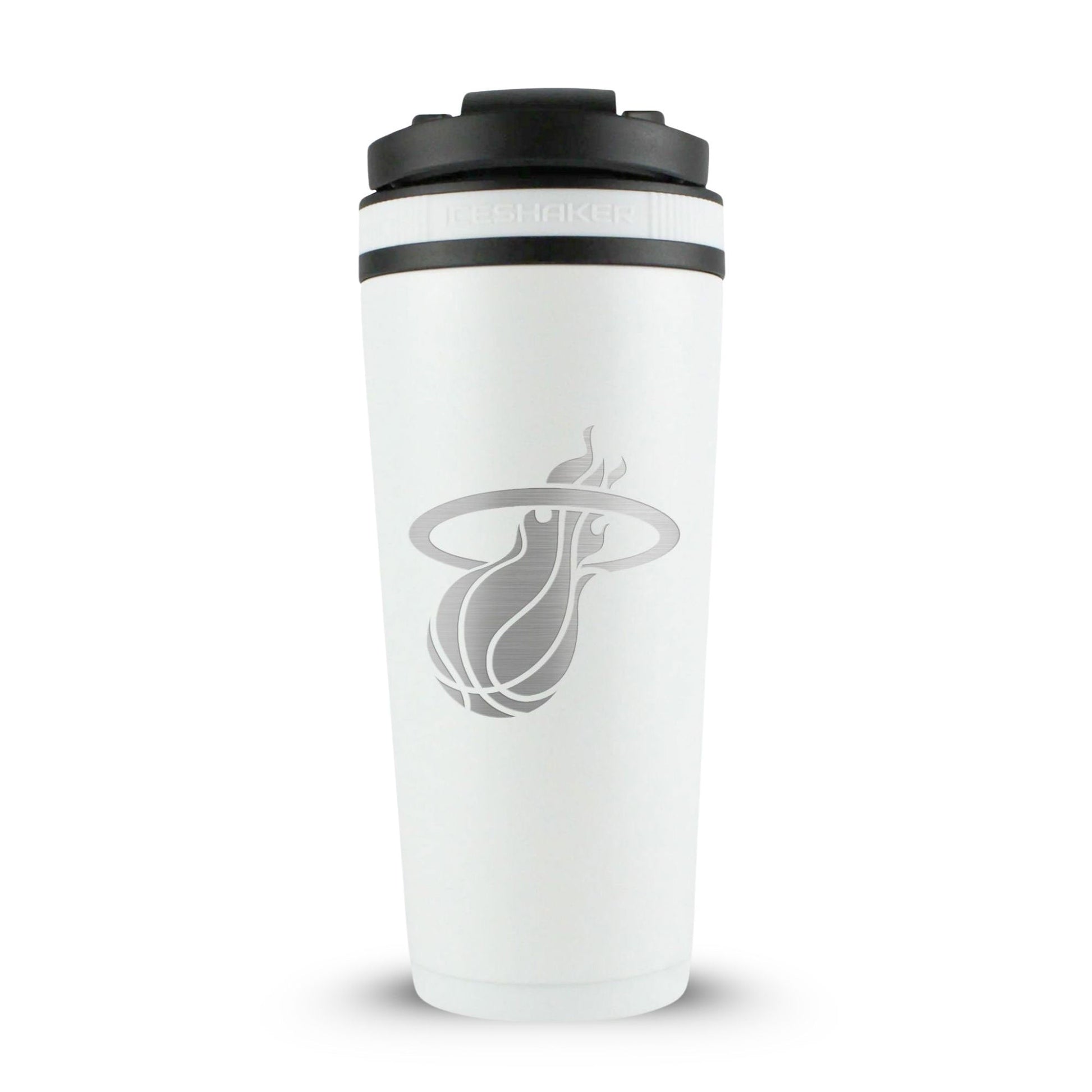 Officially Licensed Miami Heat 26oz Ice Shaker Cup Officially Licensed - White