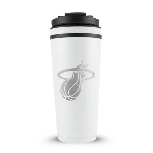 Officially Licensed Miami Heat 26oz Ice Shaker Cup Officially Licensed - White