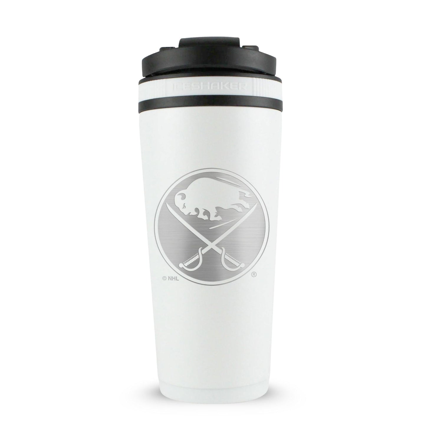Officially Licensed Buffalo Sabres 26oz Ice Shaker Cup Officially Licensed - White