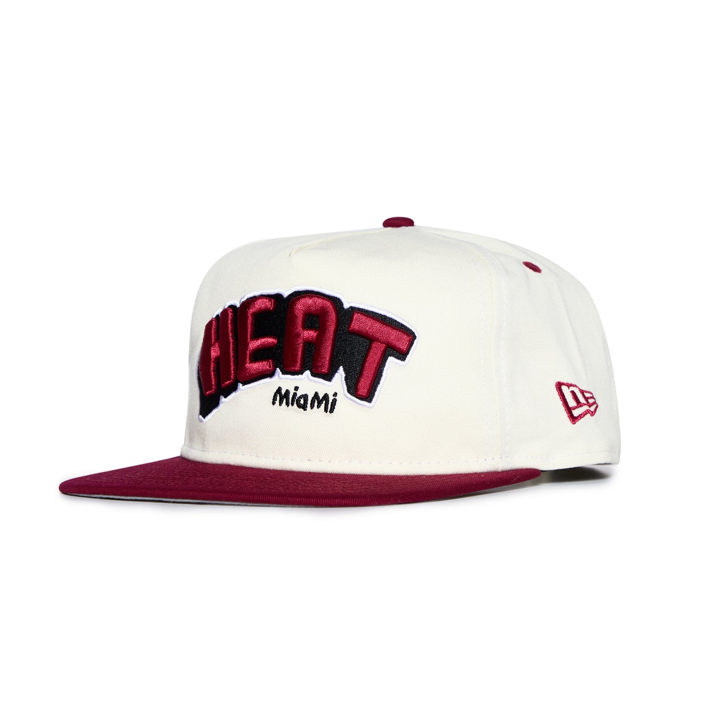 Miami Heat NBA B2SS x New Era Snapback Hat White Red