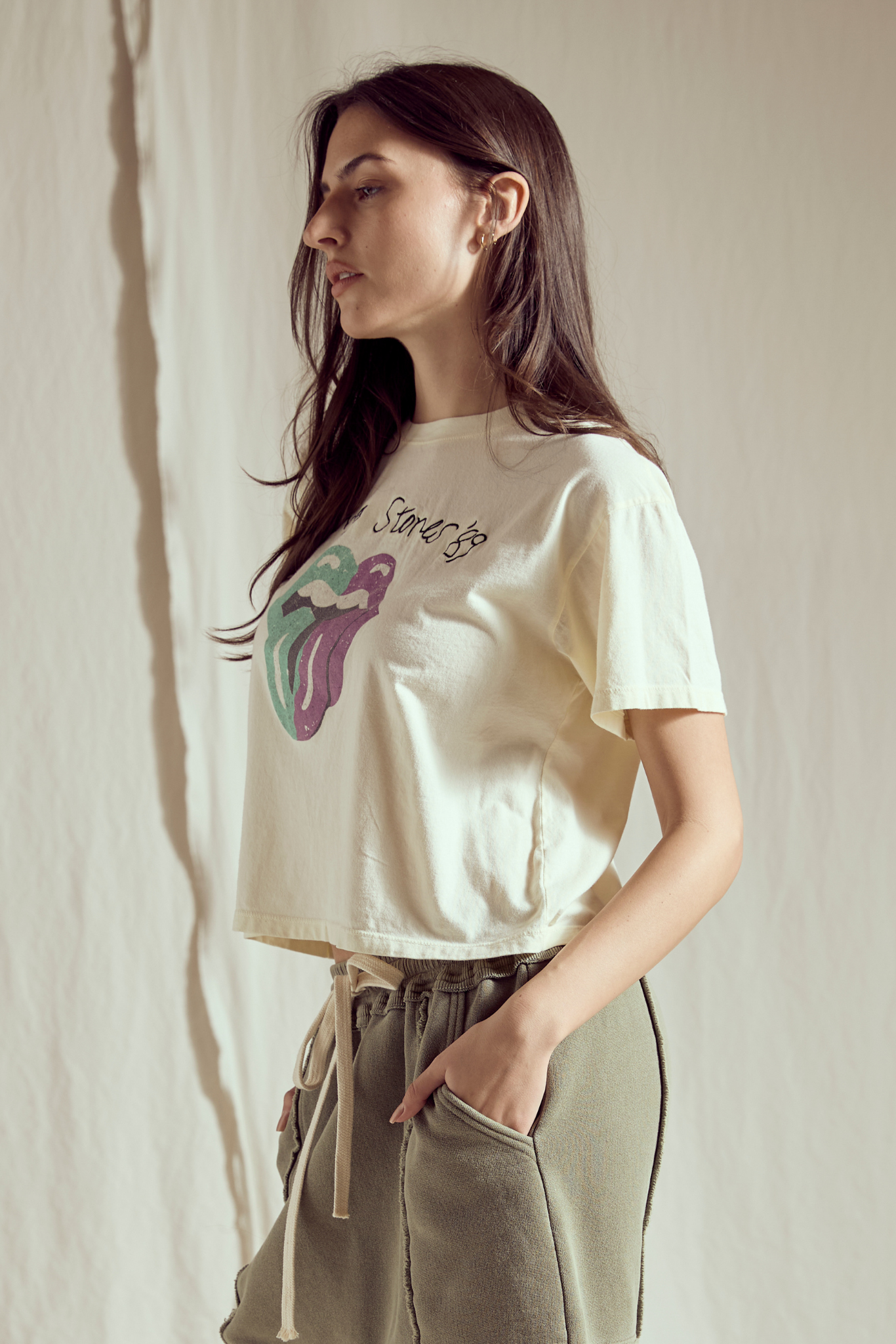 Rolling Stones One Hit Top Womens T Shirt White
