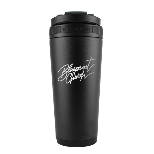 Blueprint Church Script 26oz Shaker Cup Officially Licensed