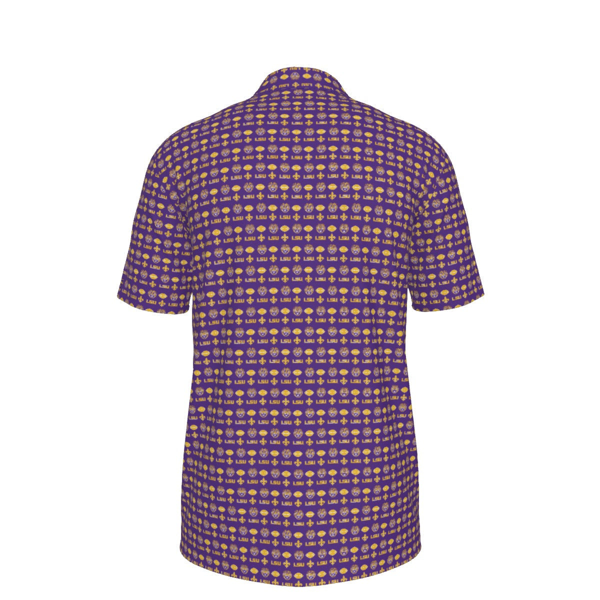 LSU Football Polo Shirt Purple