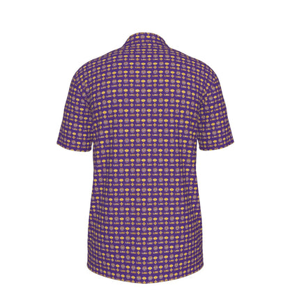 LSU Football Polo Shirt Purple