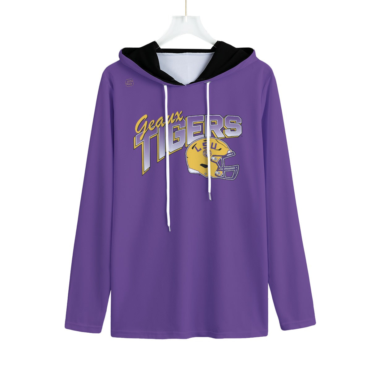 LSU Football Retro Lightweight Sweatshirt Hoodie Purple