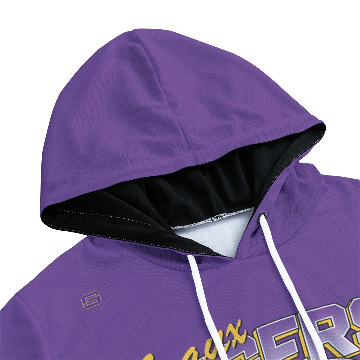 LSU Football Retro Lightweight Sweatshirt Hoodie Purple