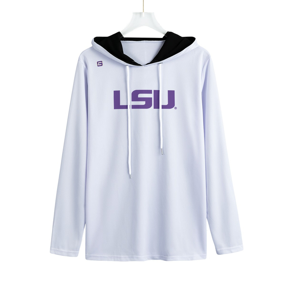 LSU Lightweight Sweatshirt Hoodie White