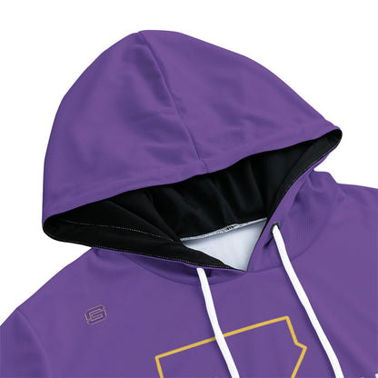 LSU Football Louisianimals Sweatshirt Lightweight Hoodie Purple